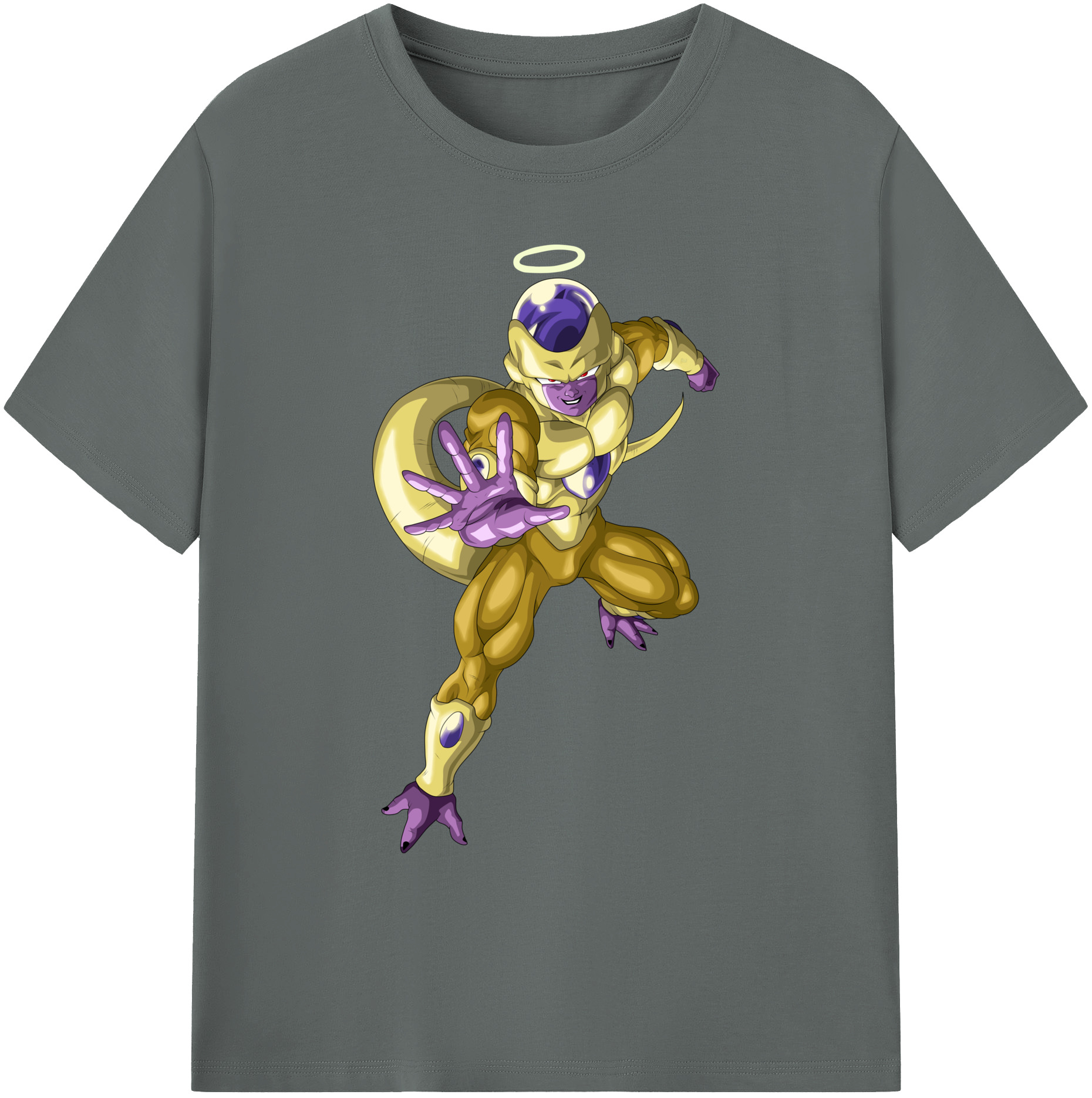 （画像用） ドラゴンボール フリーザ DRAGON BALL Frieza 綿100％ メンズ半袖Tシャツ｜肌触りやわらか＆通気性